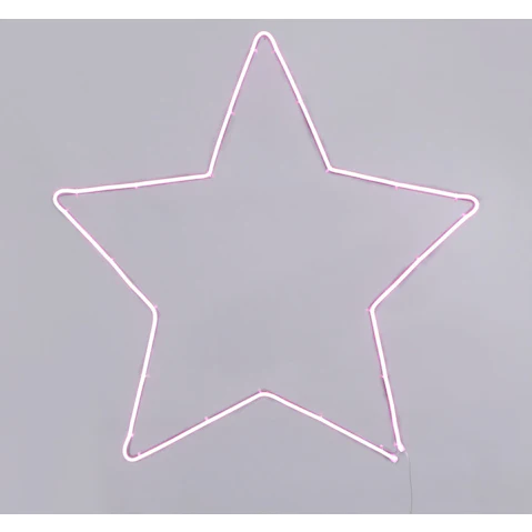 Lexi Lighting Neon Pink Star Sign - Large