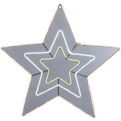 Lexi Lighting 80cm Neon Nested Stars - Warm White