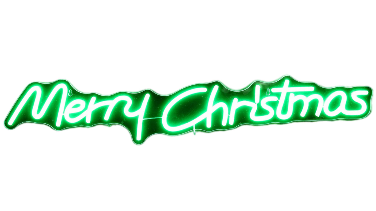 Lexi Lighting 80x15cm Merry Christmas Neon Sign - Green