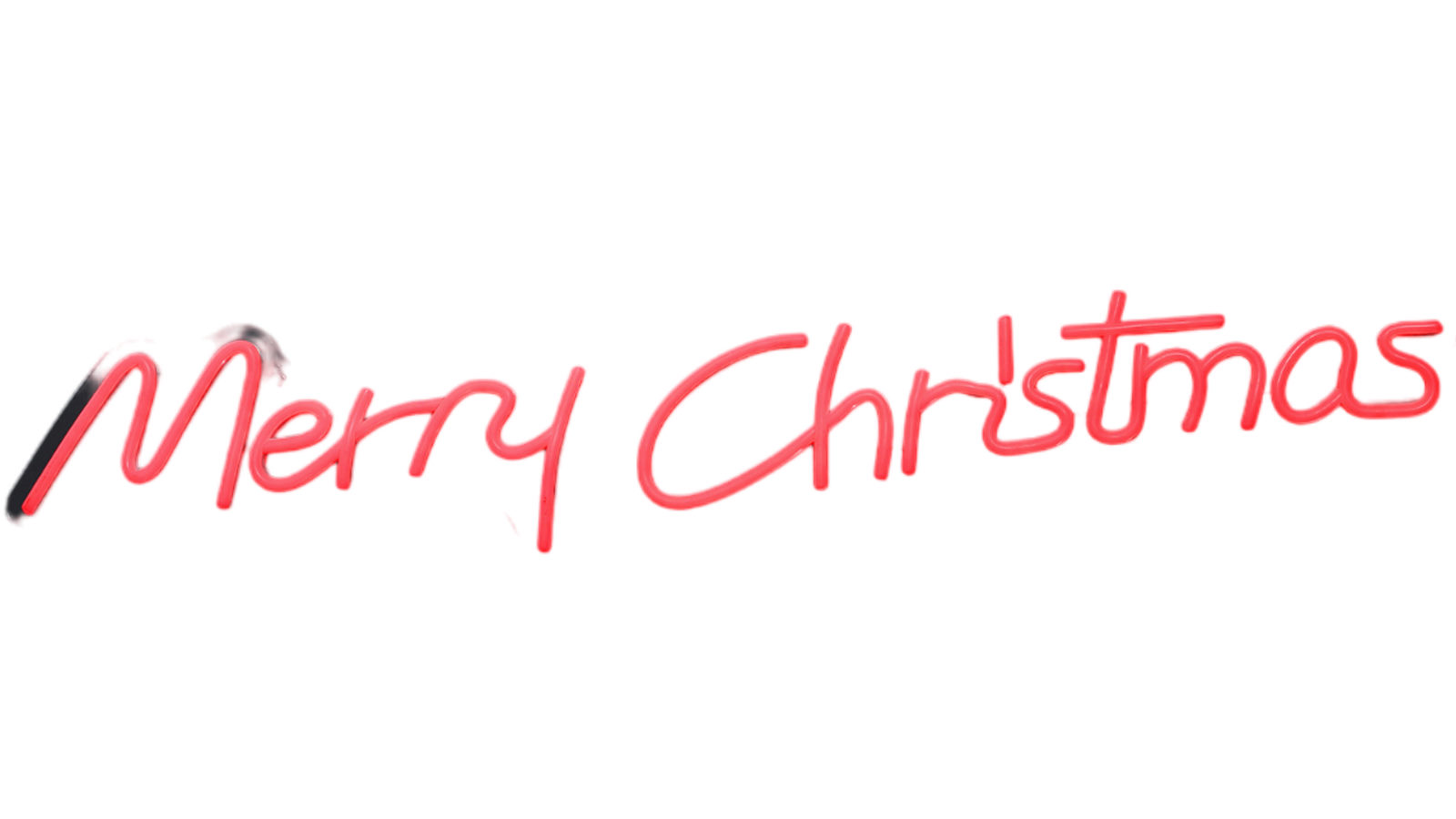 Lexi Lighting 80x15cm Merry Christmas Neon Sign - Red