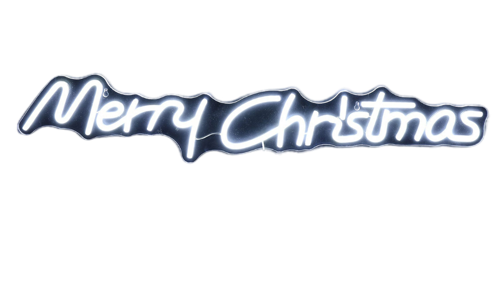 Lexi Lighting 80x15cm Merry Christmas Neon Sign - White