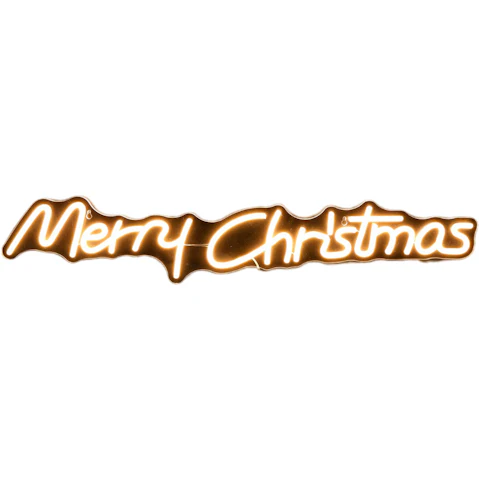 Lexi Lighting 80x15cm Merry Christmas Neon Sign - Warm White