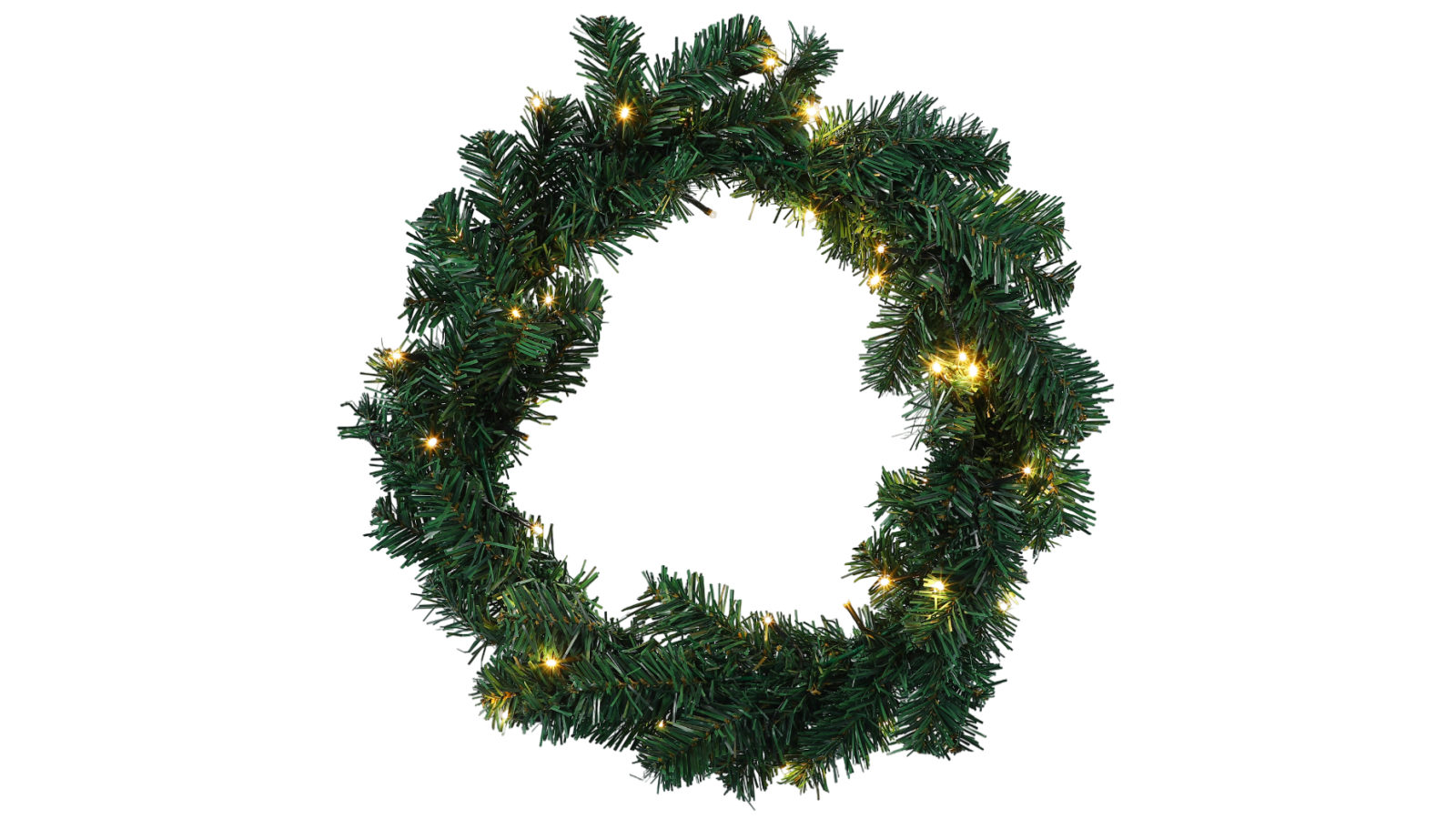 Lexi Lighting Pre-Lit Timberland Spruce Wreath - Large