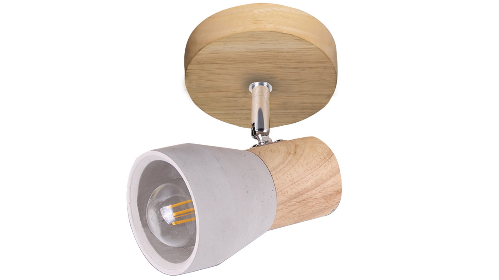 Rosalyn 1 Light Spot Light - Cement