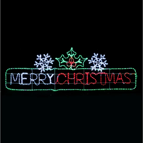 Lexi Lighting Merry Christmas Rope Light Silhouette - 2metre