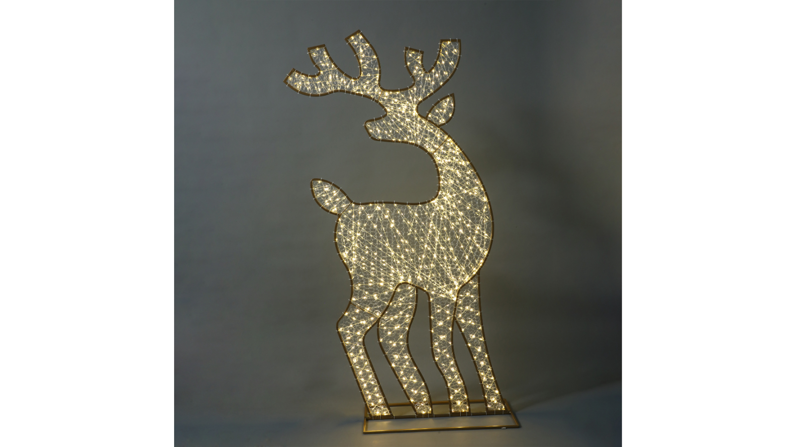 Lexi Lighting 2D 1.8metre Mesh Reindeer with Twinkle LED - Warm White