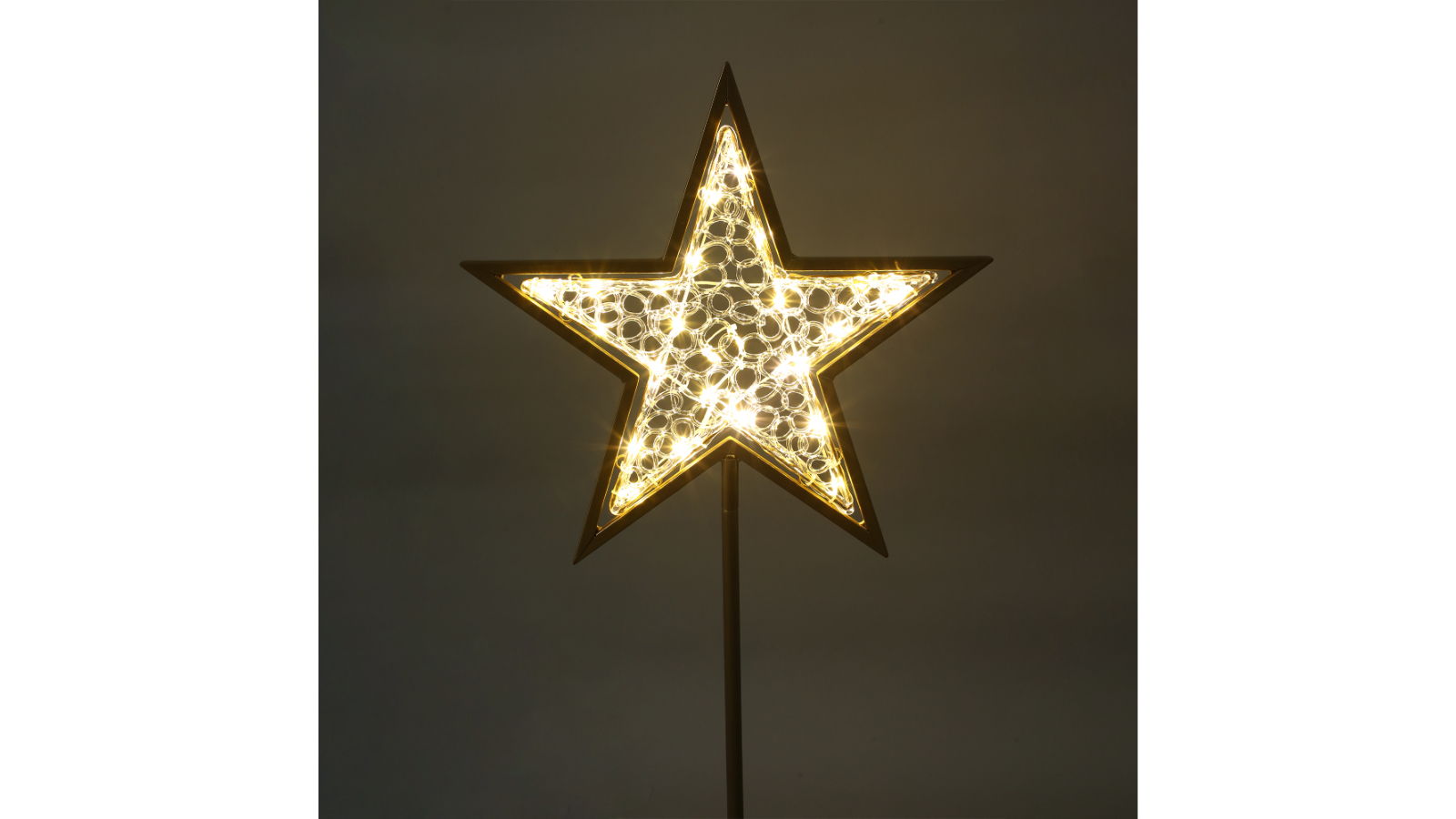 Lexi Lighting 2D Standing Mesh Star with Twinkle LED - Warm White