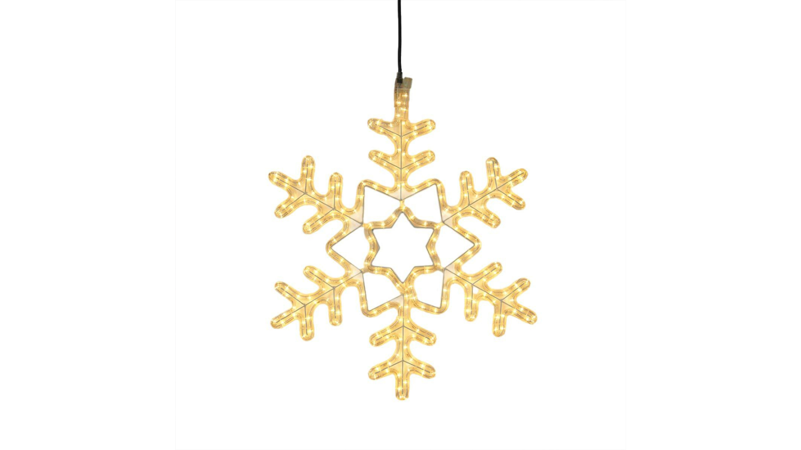 Lexi Lighting 60cm Snowflake Rope Light Silhouette - Warm White