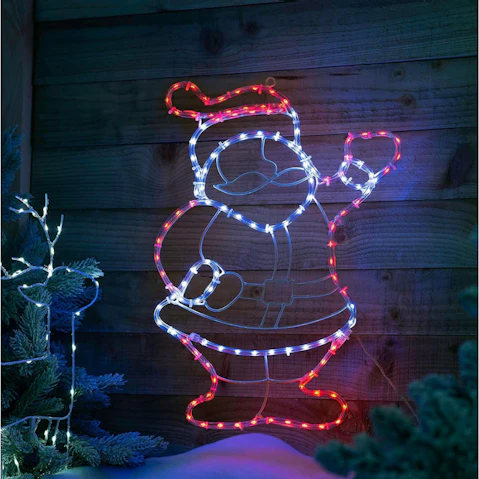 Lexi Lighting Santa Rope Light Silhouette