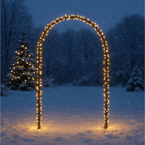 Lexi Lighting Lit Garden Archway - 2.3metre