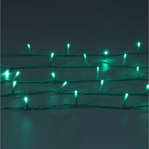 Lexi Lighting 300 LED Connectable Coloured Cable String Light - Green
