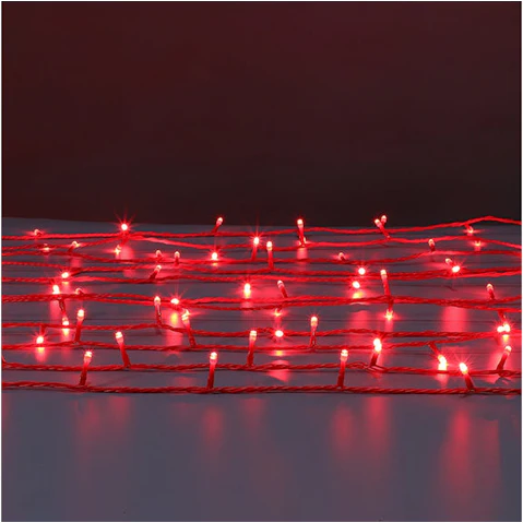 Lexi Lighting 300 LED Connectable Coloured Cable String Light - Red