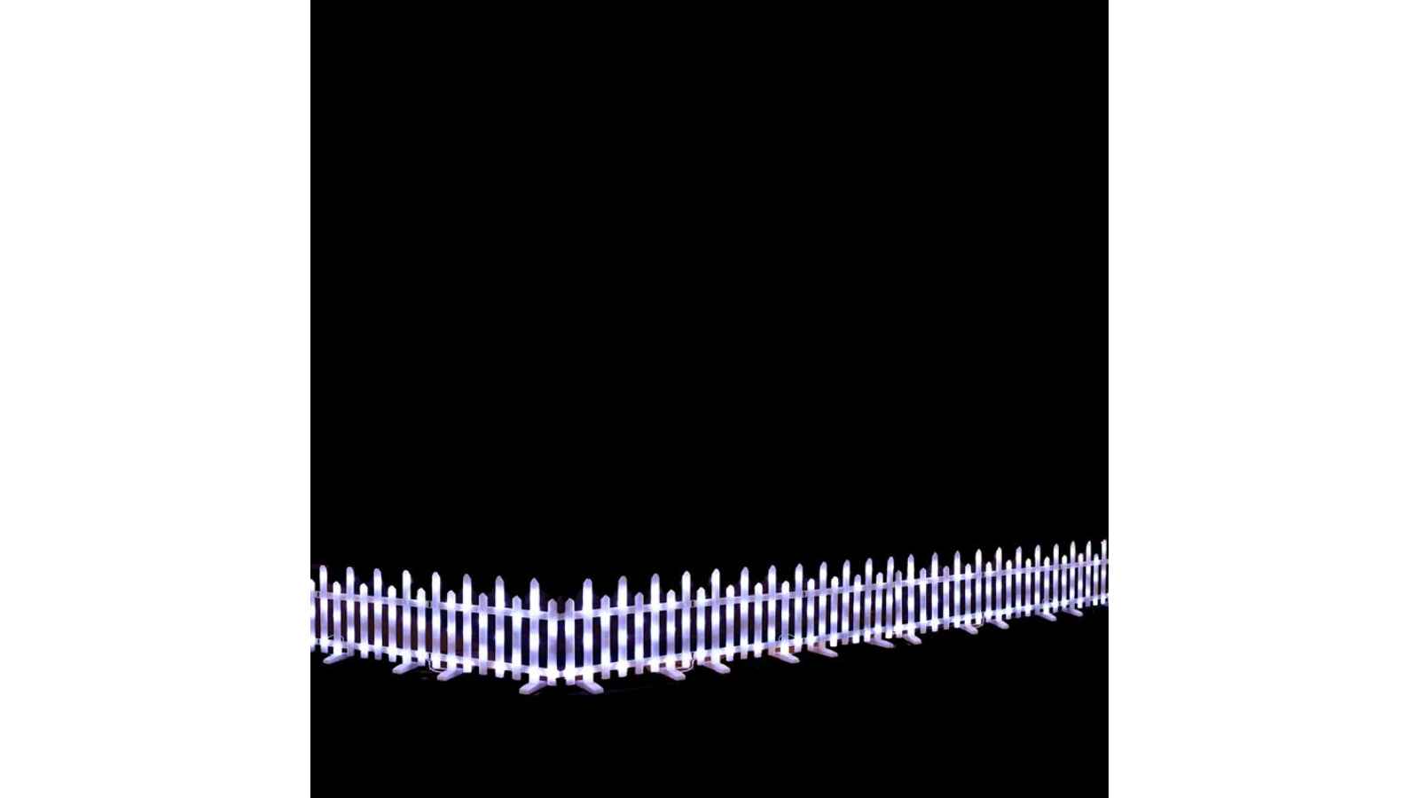 Lexi Lighting LED Pre-Lit Fence - White