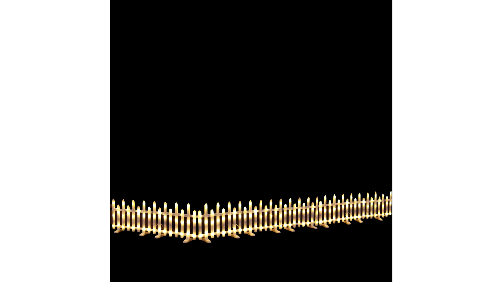 Lexi Lighting 3 Colour Option LED Pre-Lit Fence - Warm White