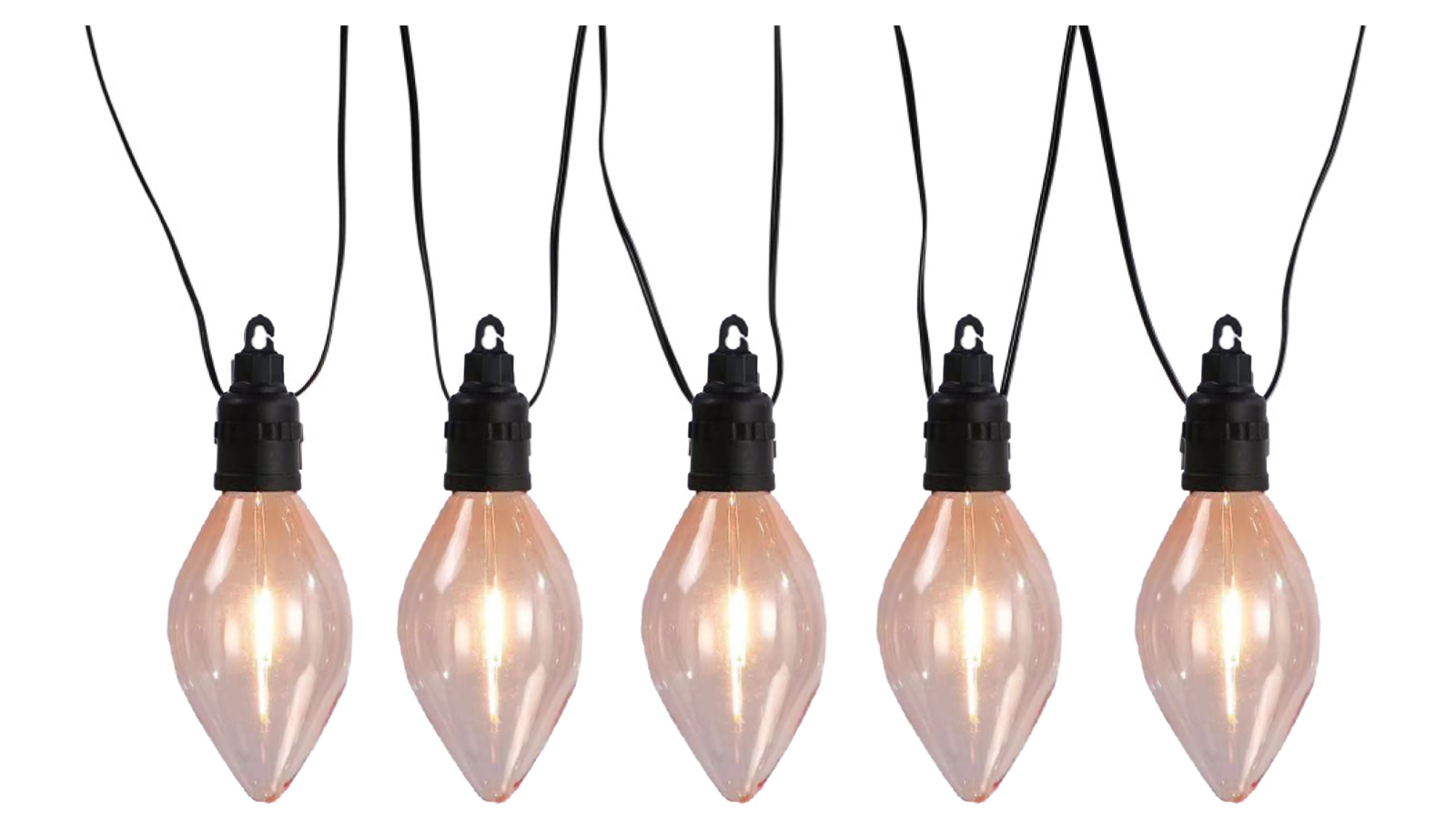 Lexi Lighting Warm White 10 LED Connectable Large Pinecone String Light