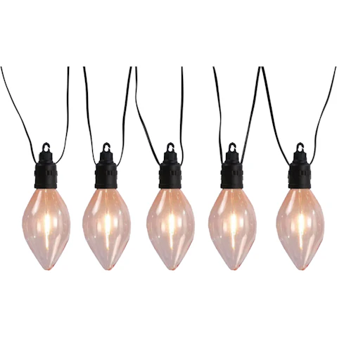 Lexi Lighting Warm White 10 LED Connectable Large Pinecone String Light