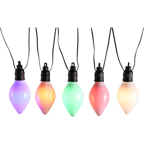 Lexi Lighting Multicolour 10 LED Connectable Large Pinecone String Light