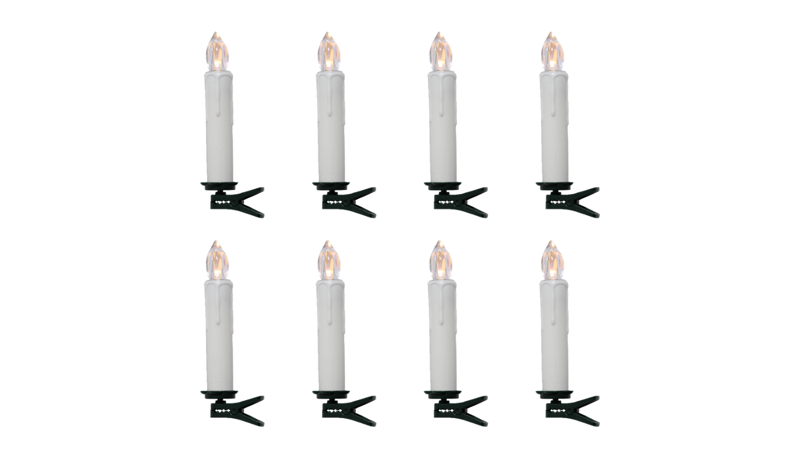 Lexi Lighting Set of 8 Wireless LED Light Candle with Remote