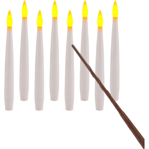 Lexi Lighting 20 Piece Floating Candles with Magic Wand