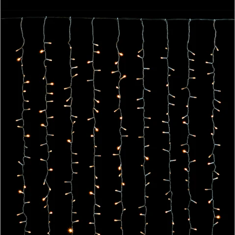 Lexi Lighting 800 Crazy Twinkle Curtain Lights - Warm White