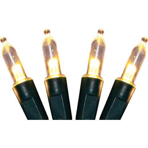 Lexi Lighting 300 Mini Dual Colour LED Light Connectable Traditional String Lights - Dark Green Cable