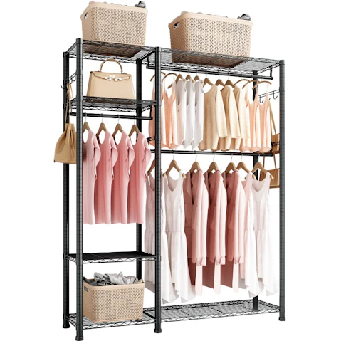 Vevor Adjustable Height Clothes Garment Rack