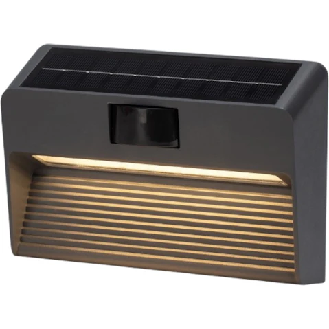 Lexi Lighting Nexa Solar LED Outdoor Wall Light with PIR Sensor IP65