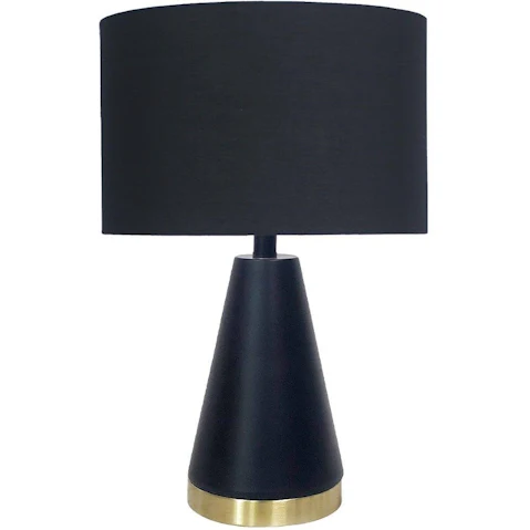 Sarantino Metal Table Lamp - Black and Gold