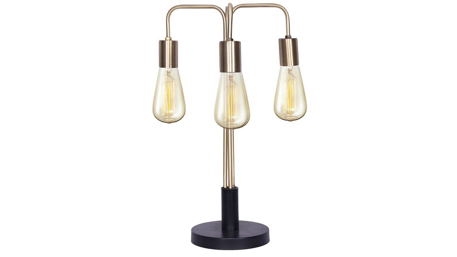 Sarantino Exposed Bulb Industrial Table Lamp