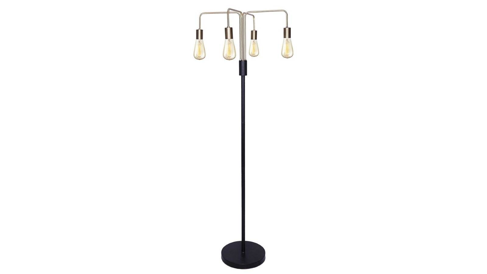 Sarantino 4-Light Industrial Floor Lamp