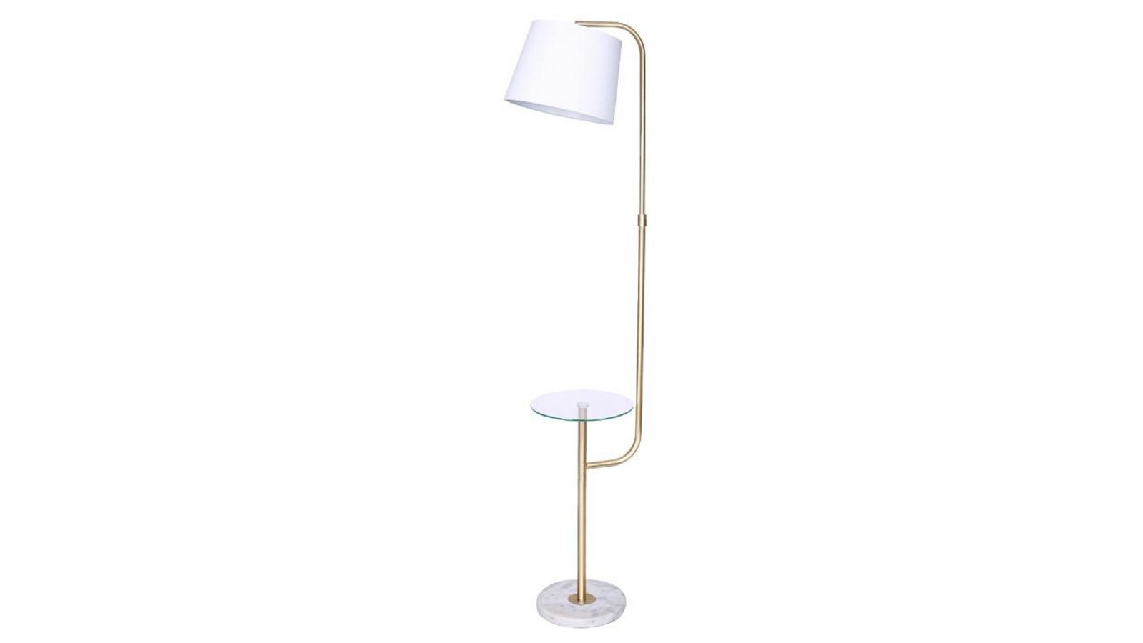 Sarantino Glass End Table Floor Lamp Harvey Norman