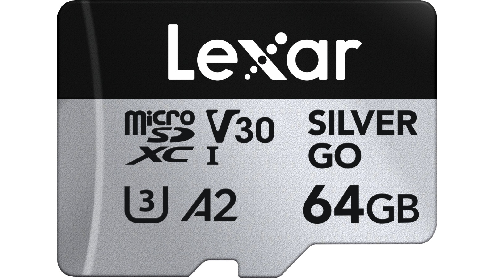 Lexar Professional SILVER GO 64GB microSDXC UHS-I Memory Card