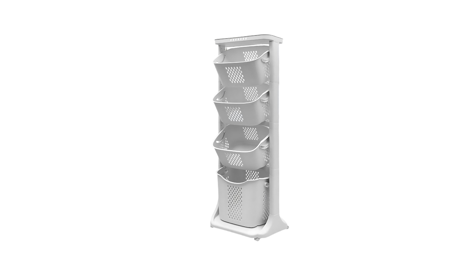 Lauft 4-Layer Laundry Basket Storage Hamper