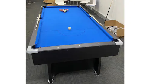 Ksports Pub Size Pool Table 8FT Ball Return Snooker Billiard Table 2 ...