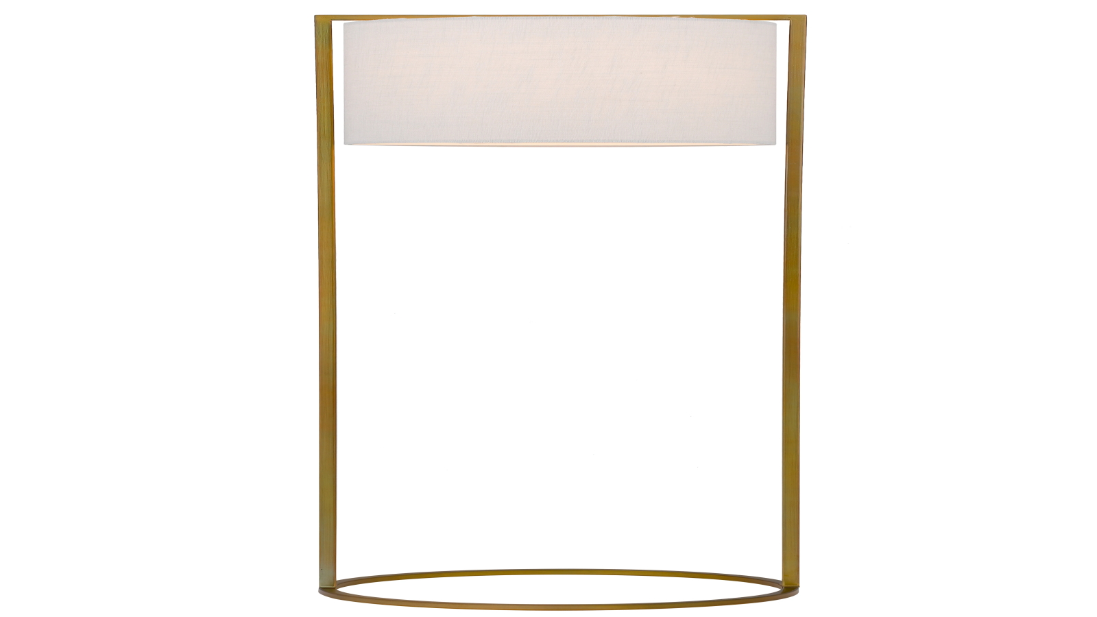 Pretty & Practical Cadiz Antique Gold Floor Lamp with Ivory Shade