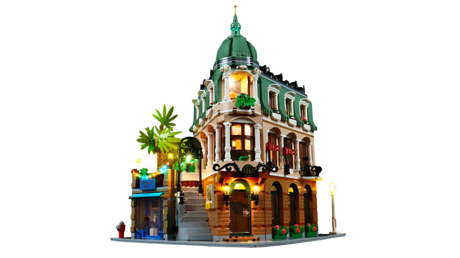 Brick Shine Light Kit for Lego Boutique Hotel 10297 Remote Version