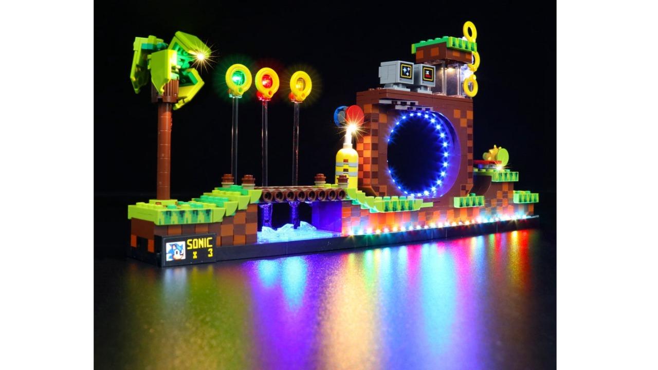 Brick Shine Light Kit for Lego Sonic the Hedgehog Green Hill Zone 21331 Classic Version