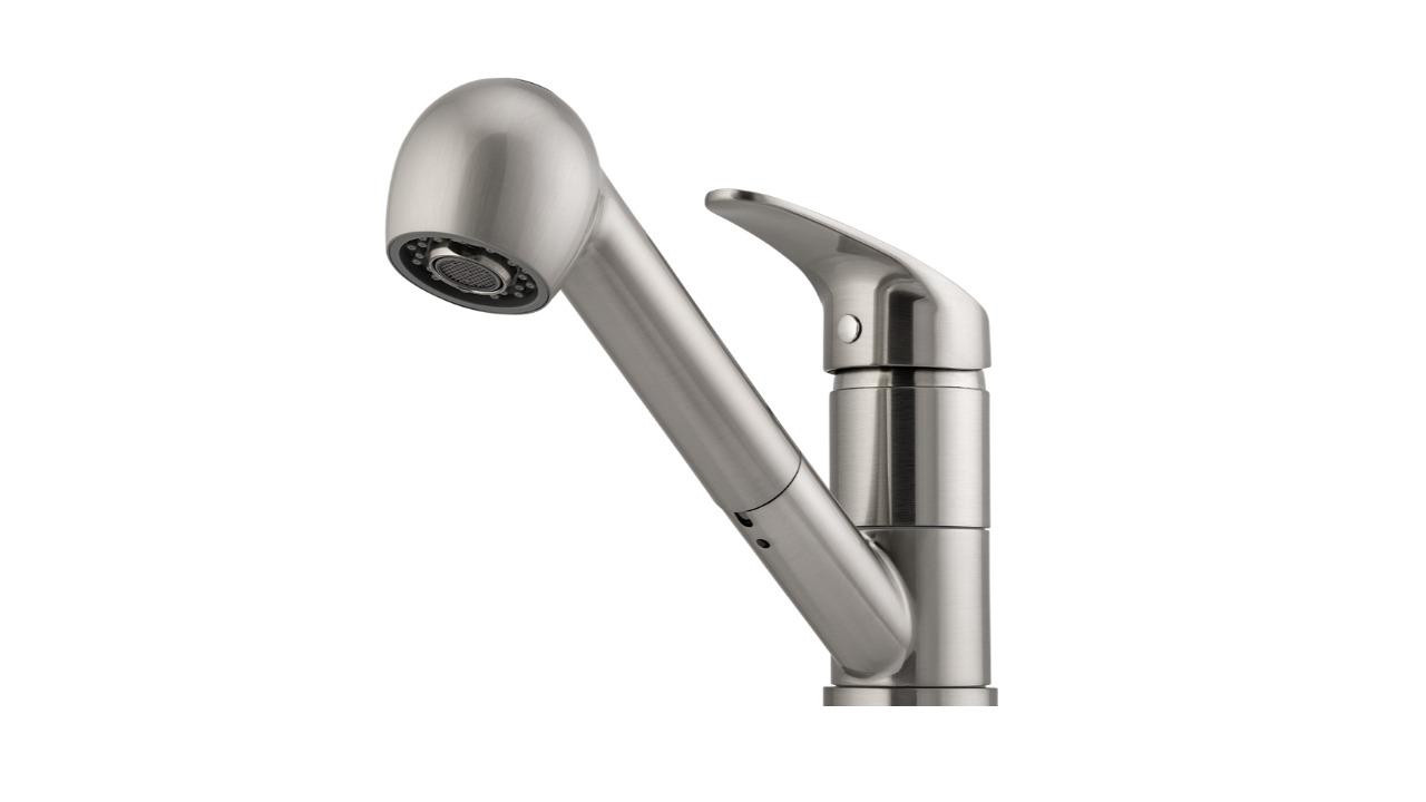 Oliveri London Pull Out Spray Mixer - Brushed Nickle