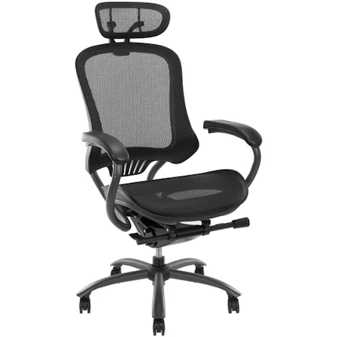 Maestro Furniture Black Lopez Adjustable Mesh Ergonomic Office Executive Chair