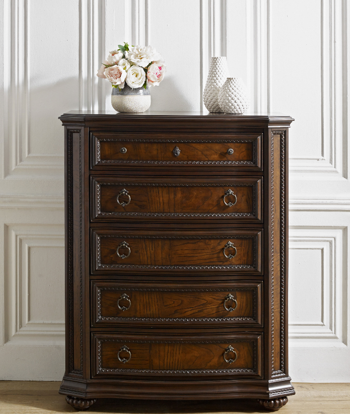 Lorenzo 5-Drawer Tallboy