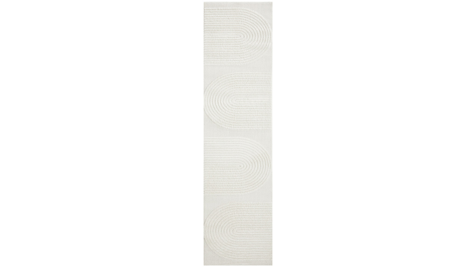 The Weave Studio Juniper Abbey White Runner Rug