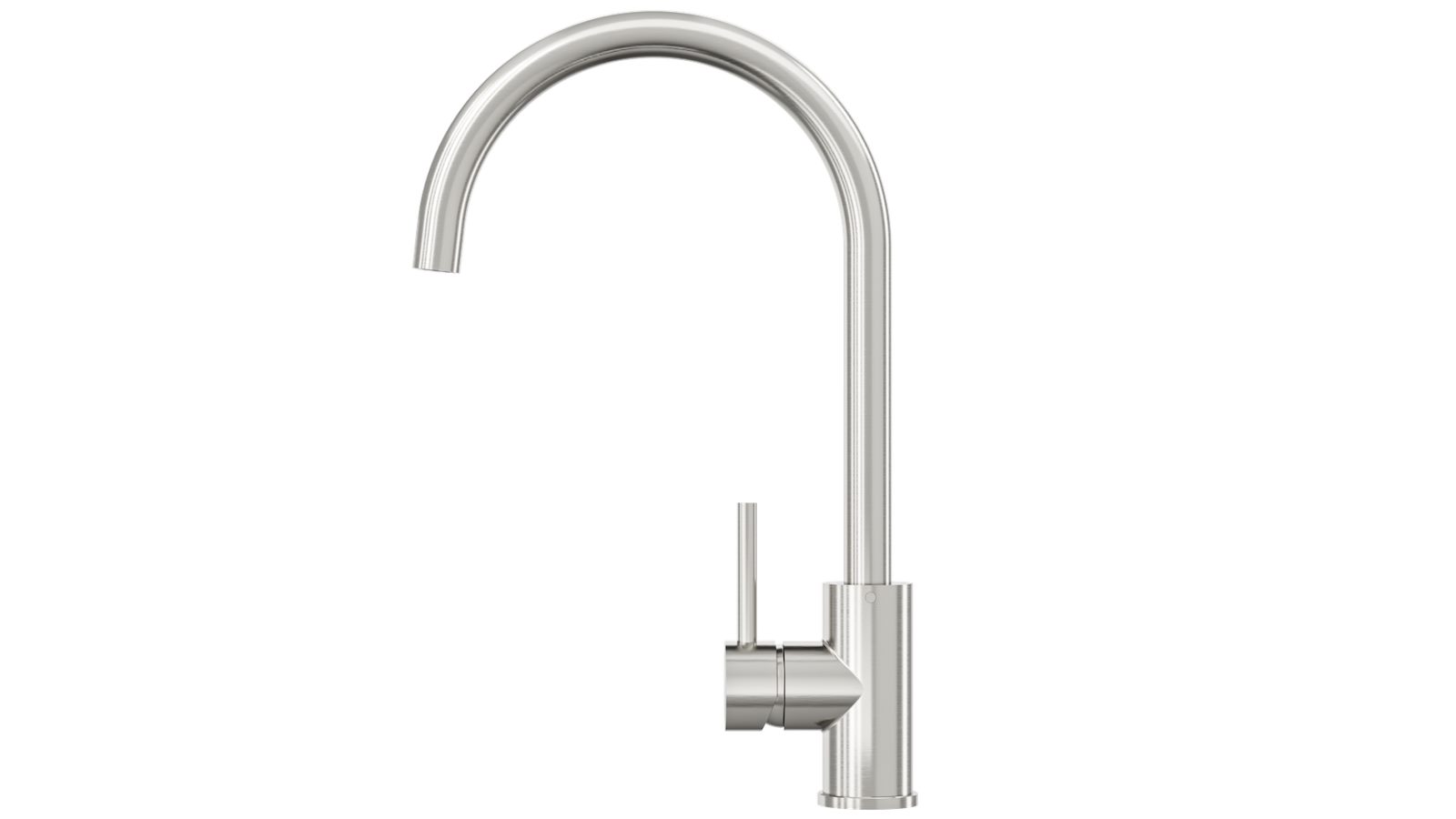Linsol Louis S2 Gooseneck Sink Mixer Brushed Nickel Harvey Norman