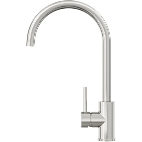 Linsol Louis S2 Gooseneck Sink Mixer - Brushed Nickel