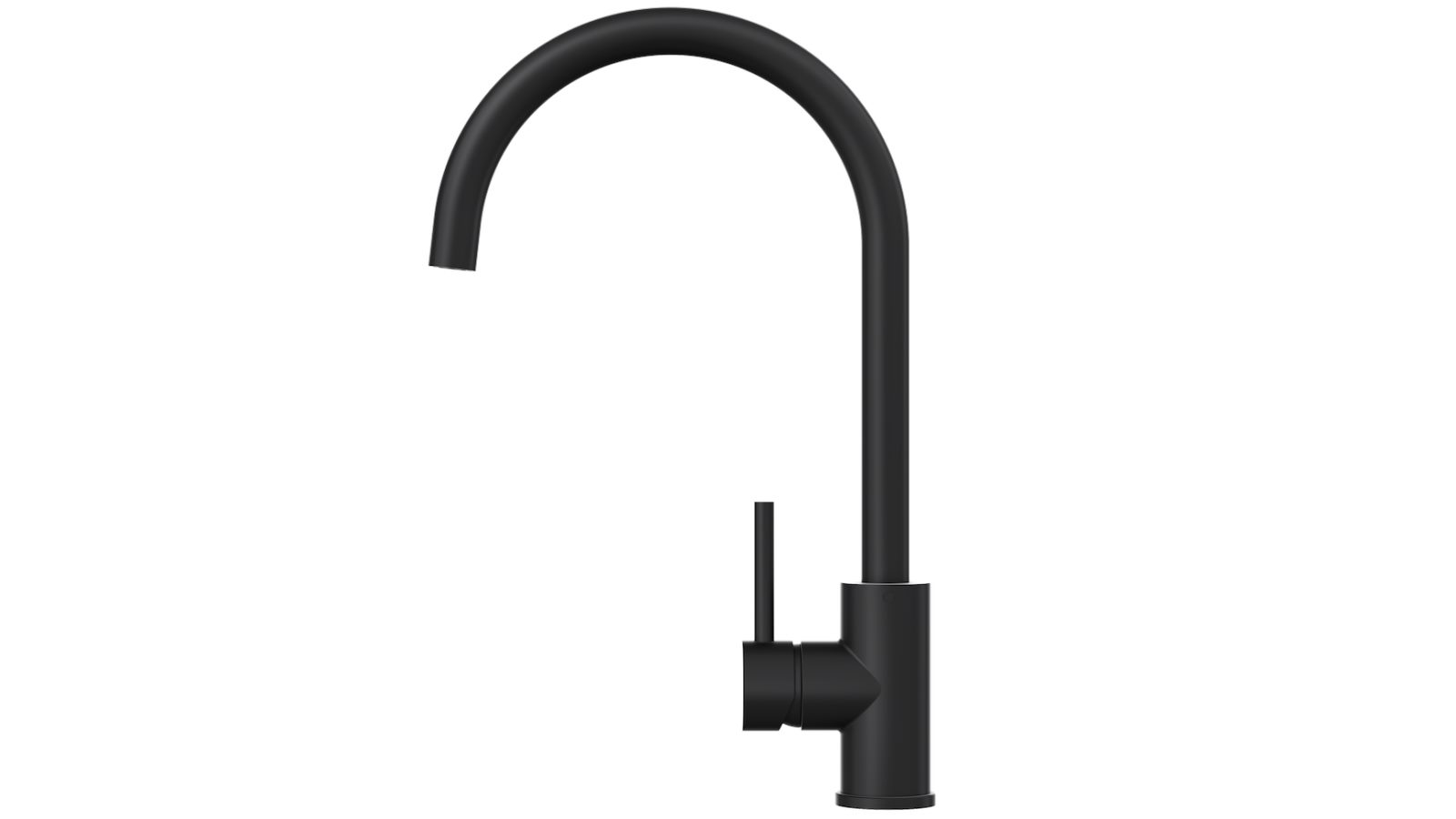 Linsol Louis S2 Gooseneck Sink Mixer Matte Black Harvey Norman