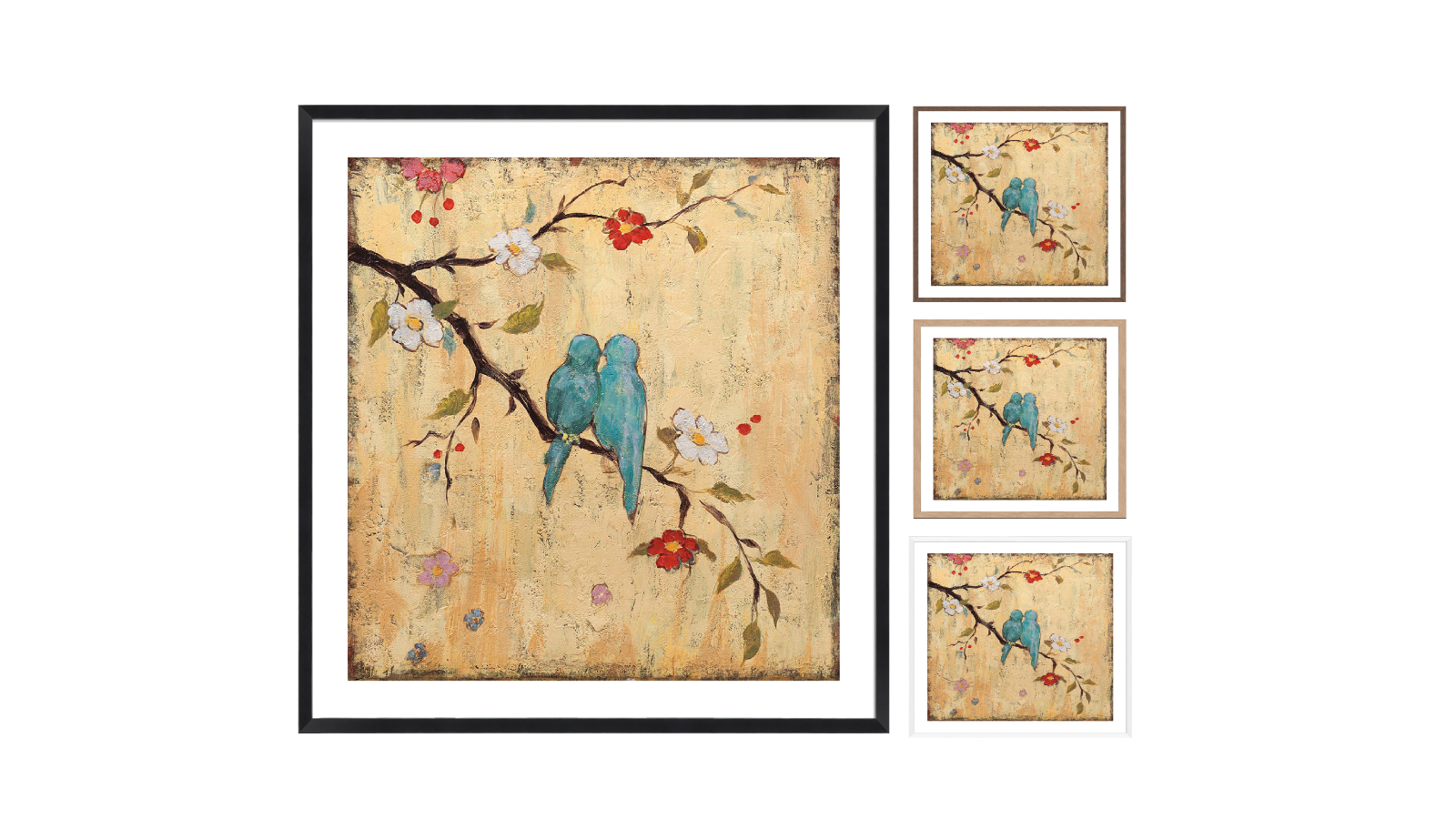 La Grolla Love Birds II Frame Wall Art