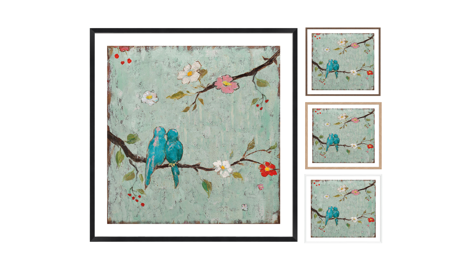 La Grolla Love Birds IV Frame Wall Art