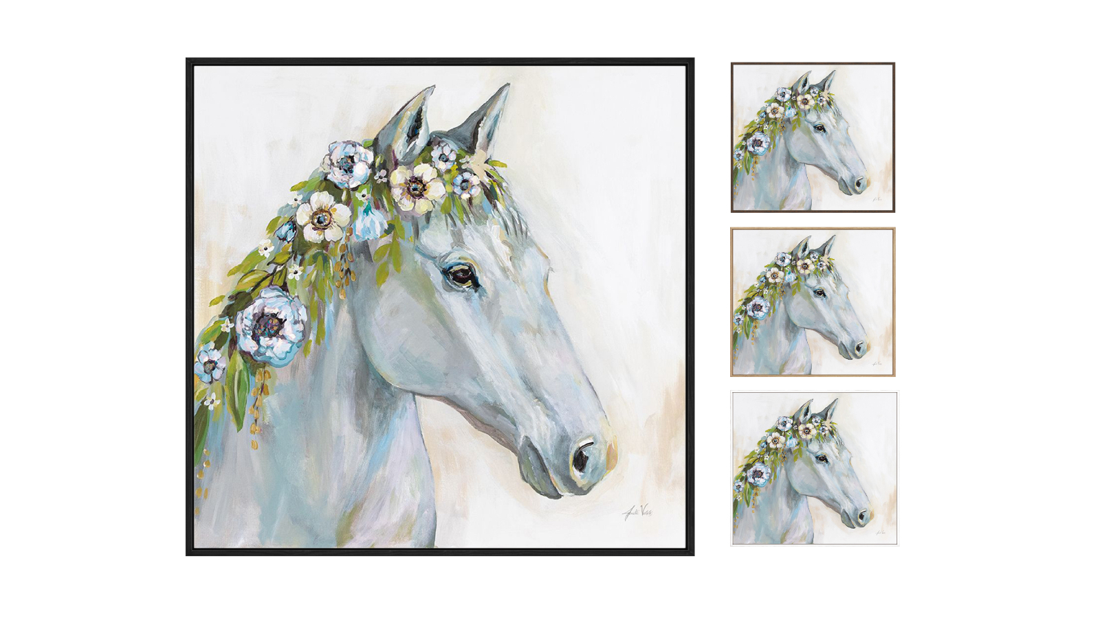 La Grolla Lovely I Blue Flowers Gallery Wall Art