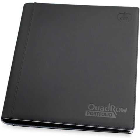 Ultimate Guard 12 Pocket QuadRow XenoSkin Portfolio - Black