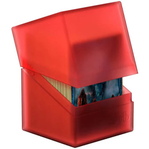 Ultimate Guard 100 Standard Size Boulder Card Deck Case - Ruby