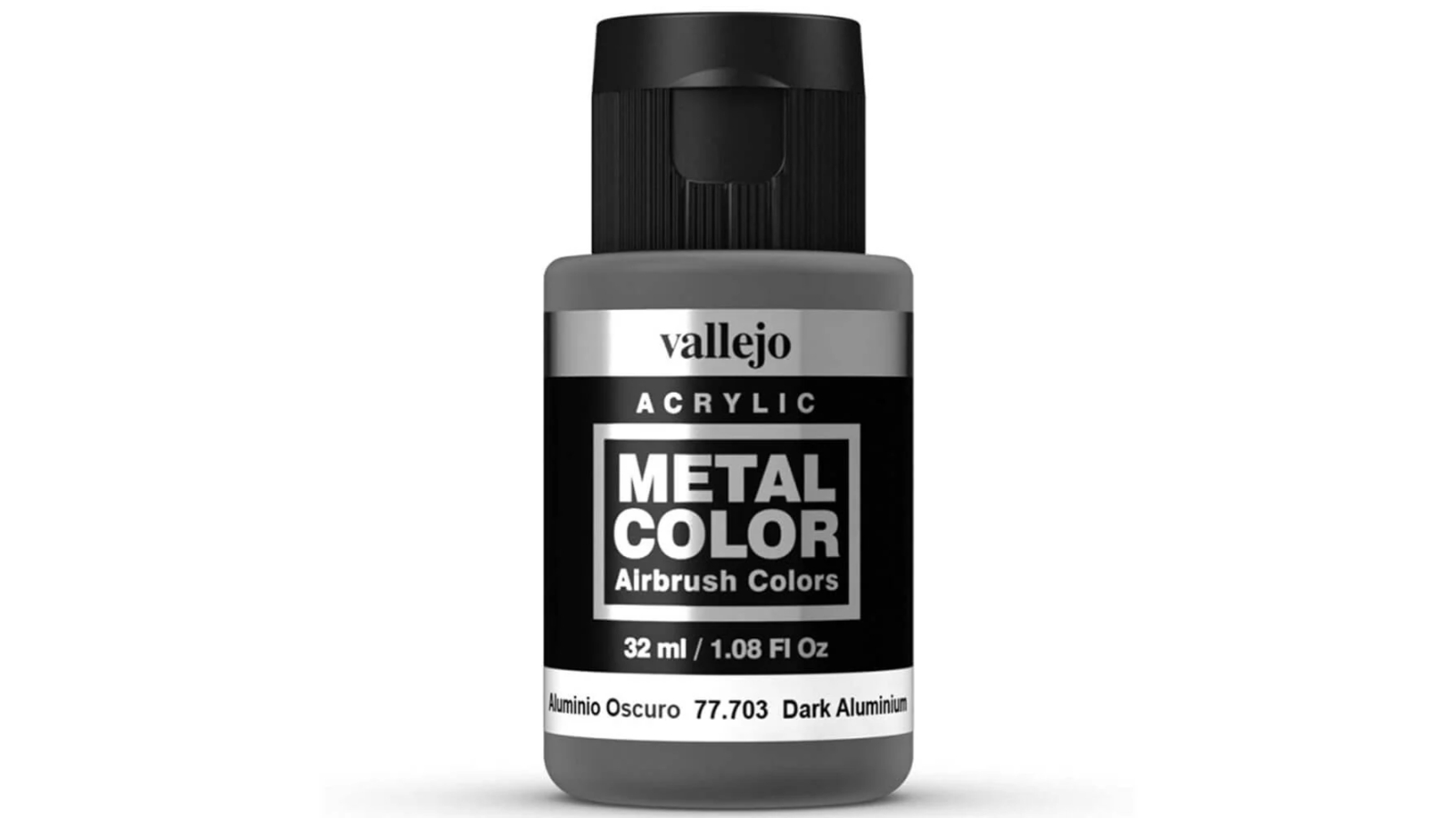 Vallejo 32ml Metal Colour Paint - Dark Aluminium
